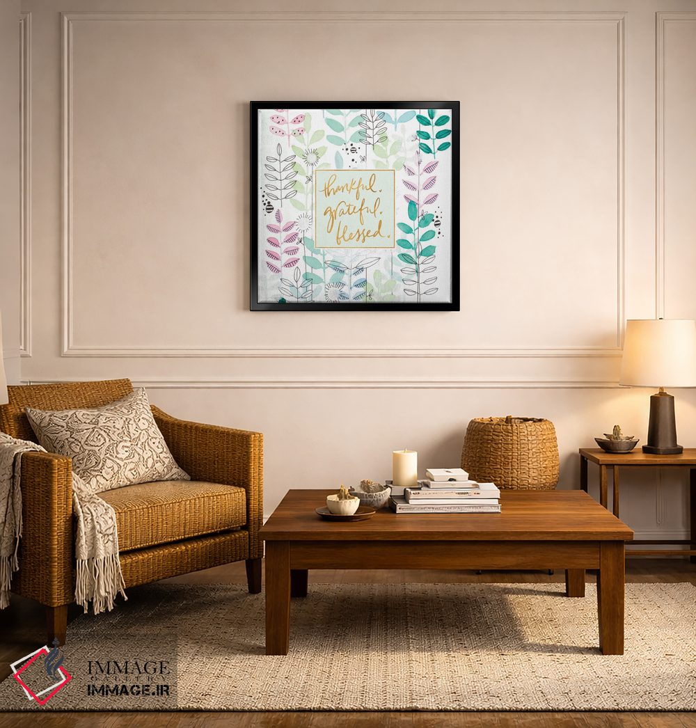 تابلو دکوراتیو گیاهان شکرگزار و پر برکت اثر کرینلاکس - D6B