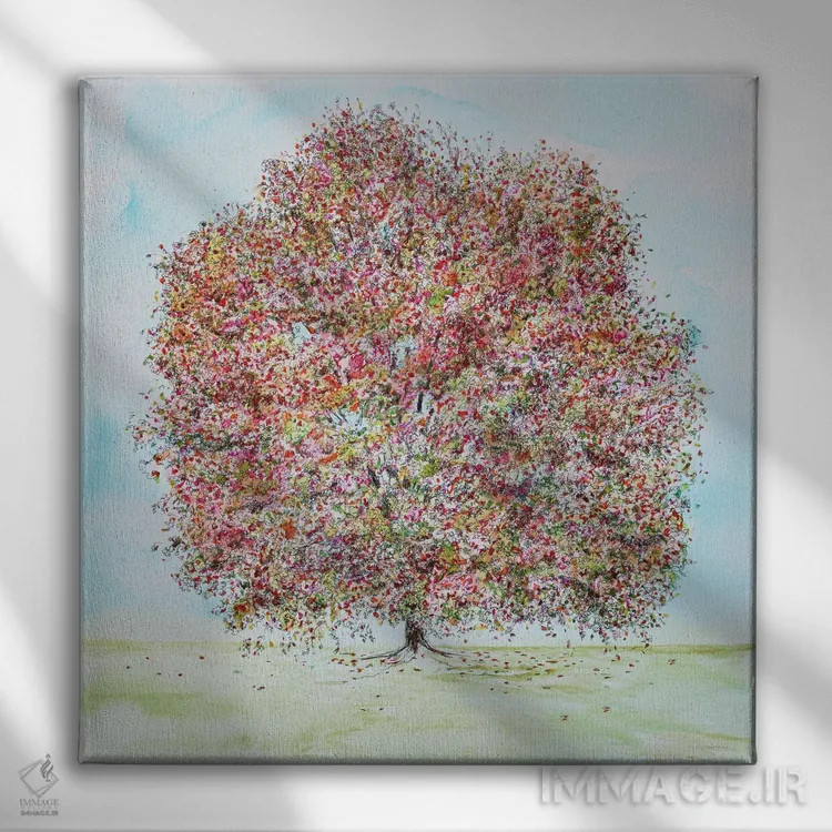 تابلو مدرن درخت بخشنده اثر کندون کریشنز - نمای روبهرو روی دیوار