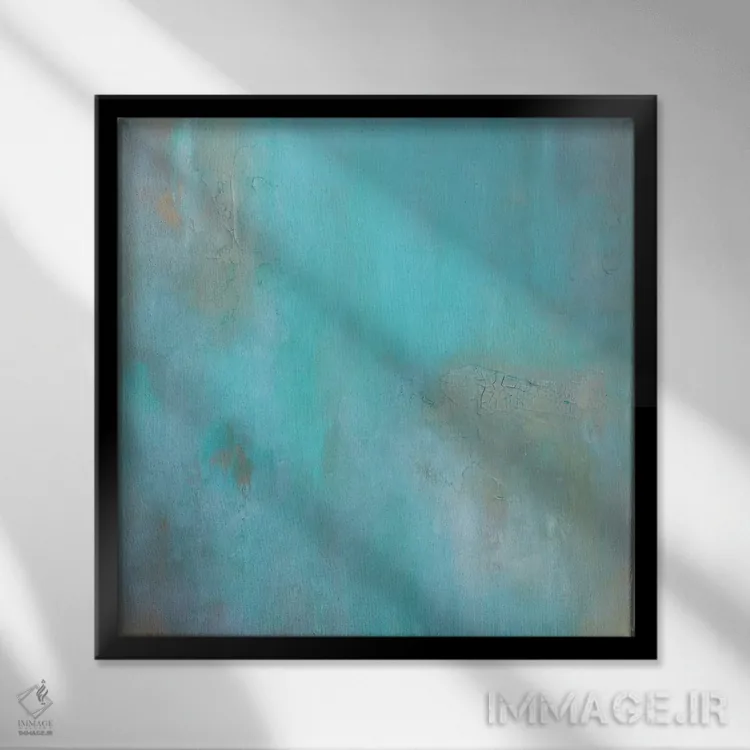 تابلو مینیمال آتلانتیس اثر کا آر موئر - نمای قابدار مشکی