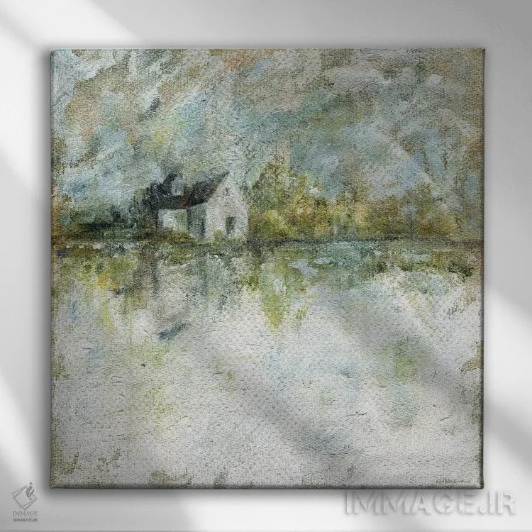 تابلو مدرن ملحفه تمیز اثر کندون کریشنز - نمای روبهرو روی دیوار