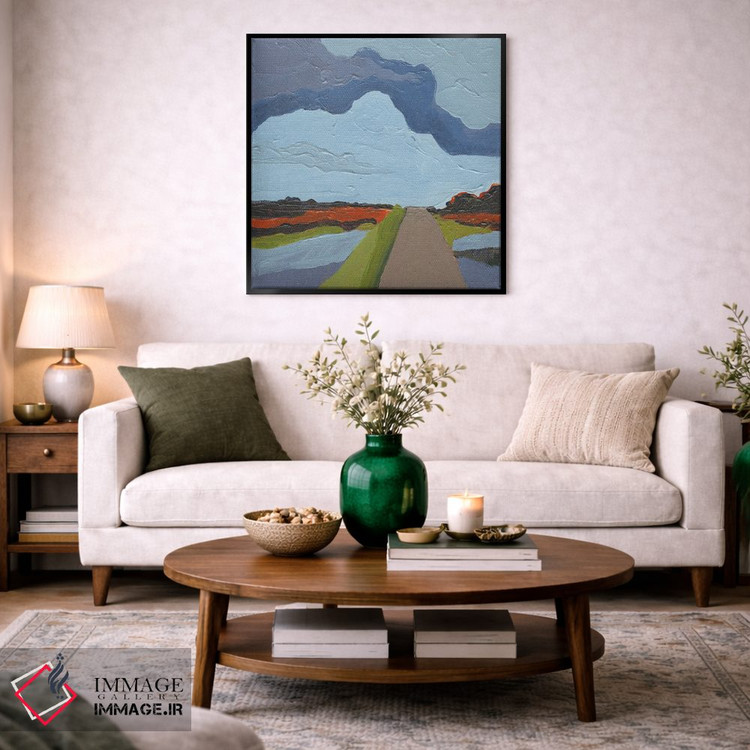 تابلو انتزاعی پایین جاده اثر کندون کریشنز - D3B