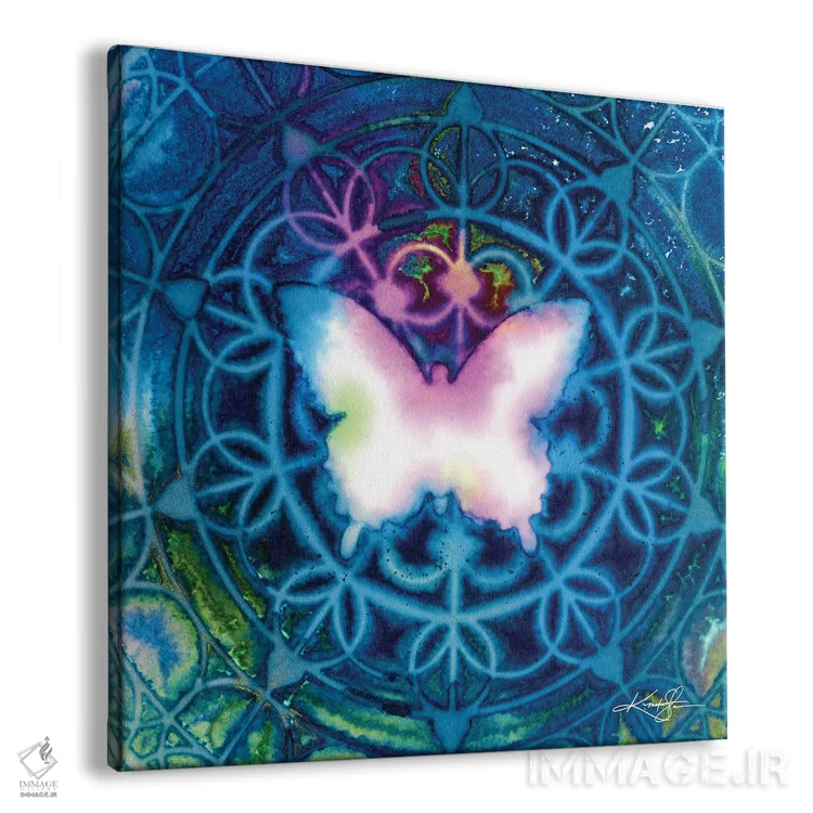 تابلو دکوراتیو برداشت های پروانه ای دوم اثر کتی مورتون استنیون - نمای پرسپکتیو محصول