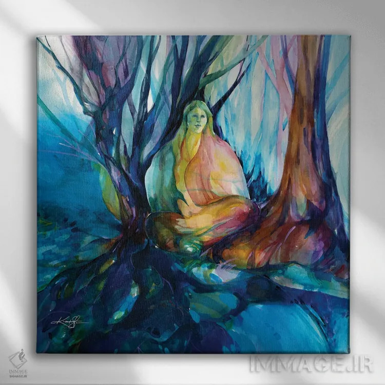 تابلو دکوراتیو نگهبان جنگل اثر کتی مورتون استنیون - نمای روبهرو روی دیوار