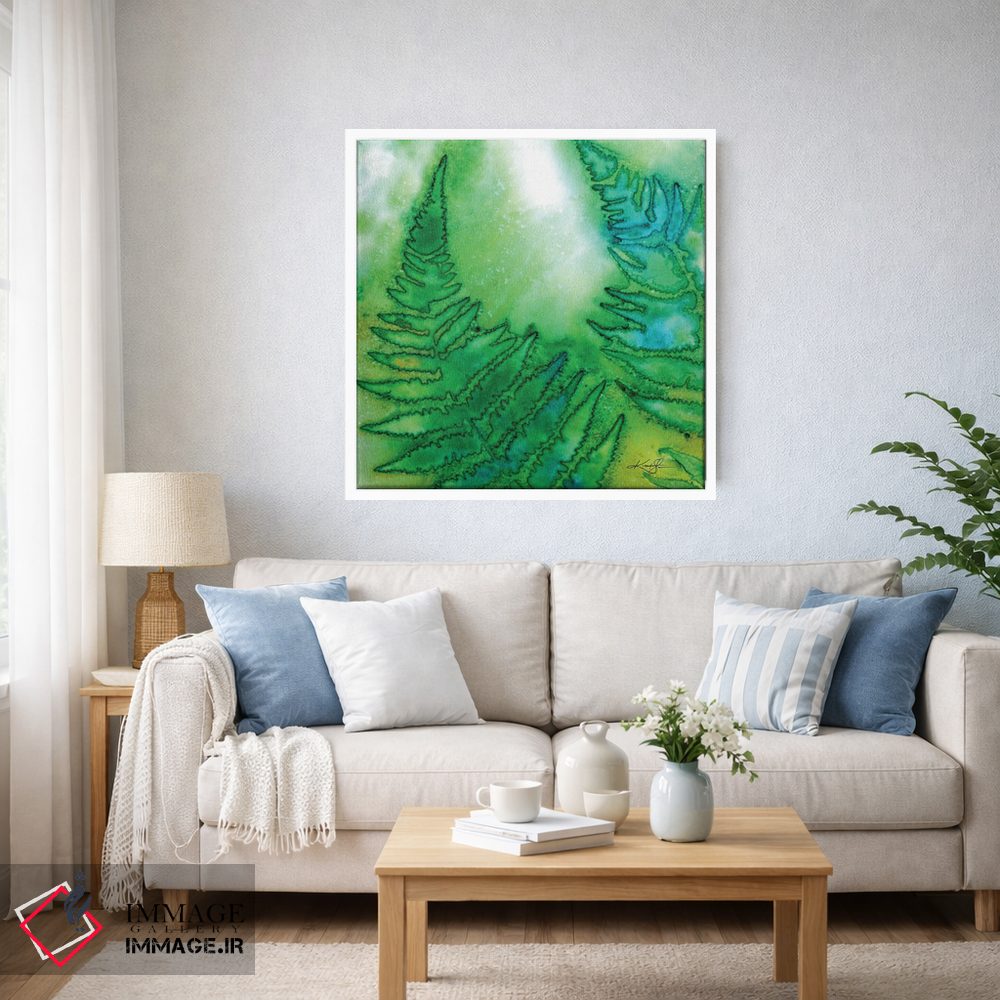 تابلو دکوراتیو برگ های سرخس ششم اثر کتی مورتون استنیون - D4W