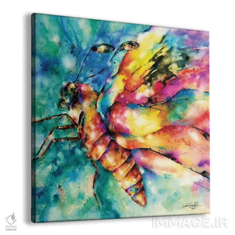 تابلو دکوراتیو پروانه دوم اثر کتی مورتون استنیون - نمای پرسپکتیو محصول