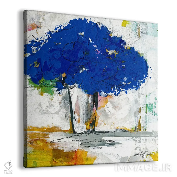 تابلو انتزاعی دسته گل XIX اثر کتی مورتون استنیون - نمای پرسپکتیو محصول