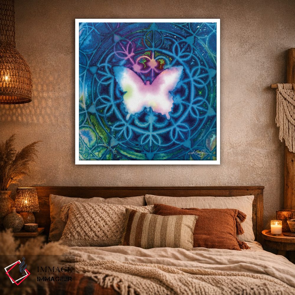 تابلو دکوراتیو برداشت های پروانه ای دوم اثر کتی مورتون استنیون - D1W