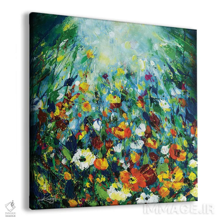 تابلو انتزاعی در باغ افسون شده I اثر کتی مورتون استنیون - نمای پرسپکتیو محصول