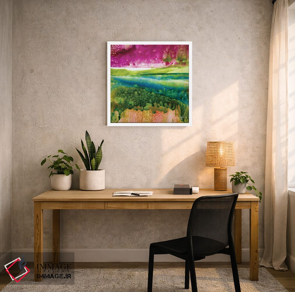 تابلو انتزاعی انتزاع مومی بیست ودوم اثر کتی مورتون استنیون - D5W