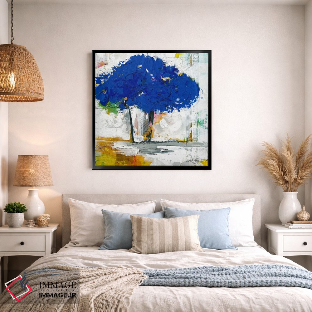 تابلو انتزاعی دسته گل XIX اثر کتی مورتون استنیون - D1B