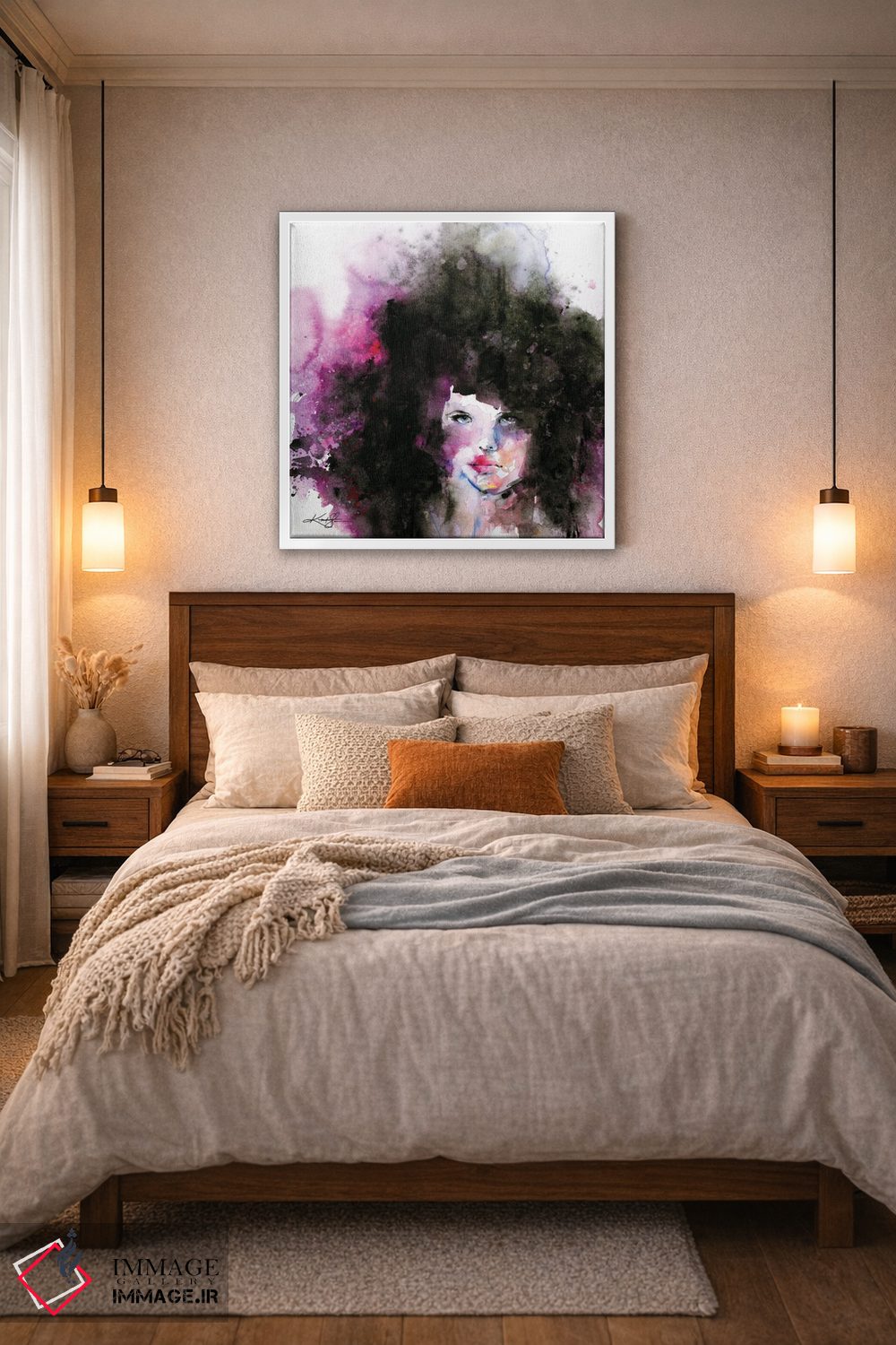 تابلو دکوراتیو موی پرپشت دوم اثر کتی مورتون استنیون - D5W