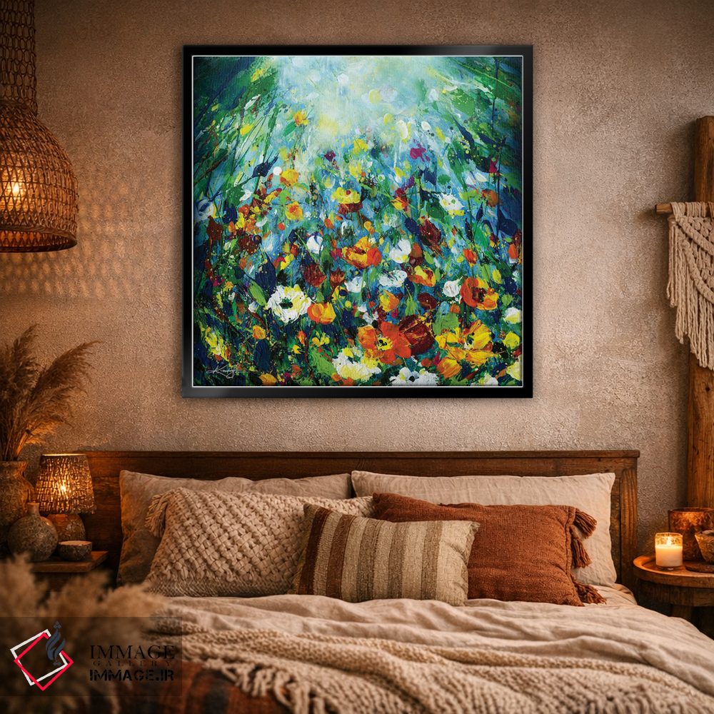 تابلو انتزاعی در باغ افسون شده I اثر کتی مورتون استنیون - D1B