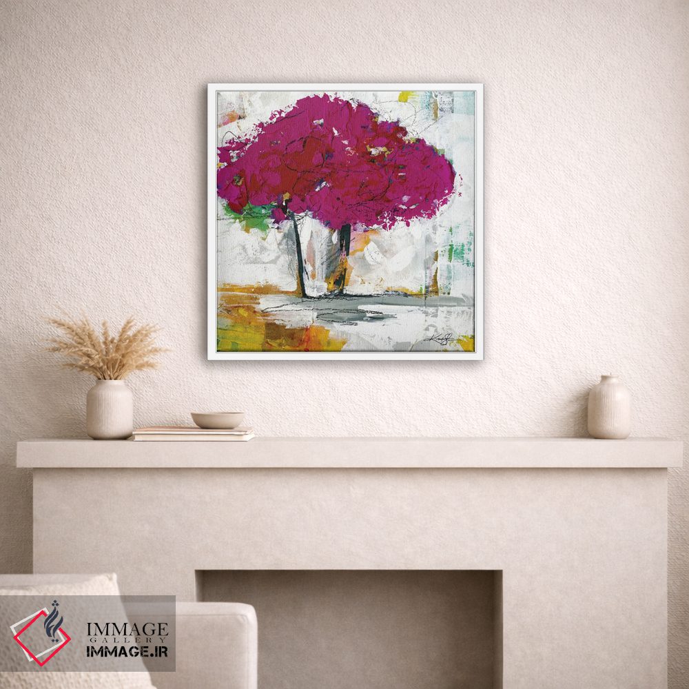 تابلو انتزاعی دسته گل XIX-II اثر کتی مورتون استنیون - D1W