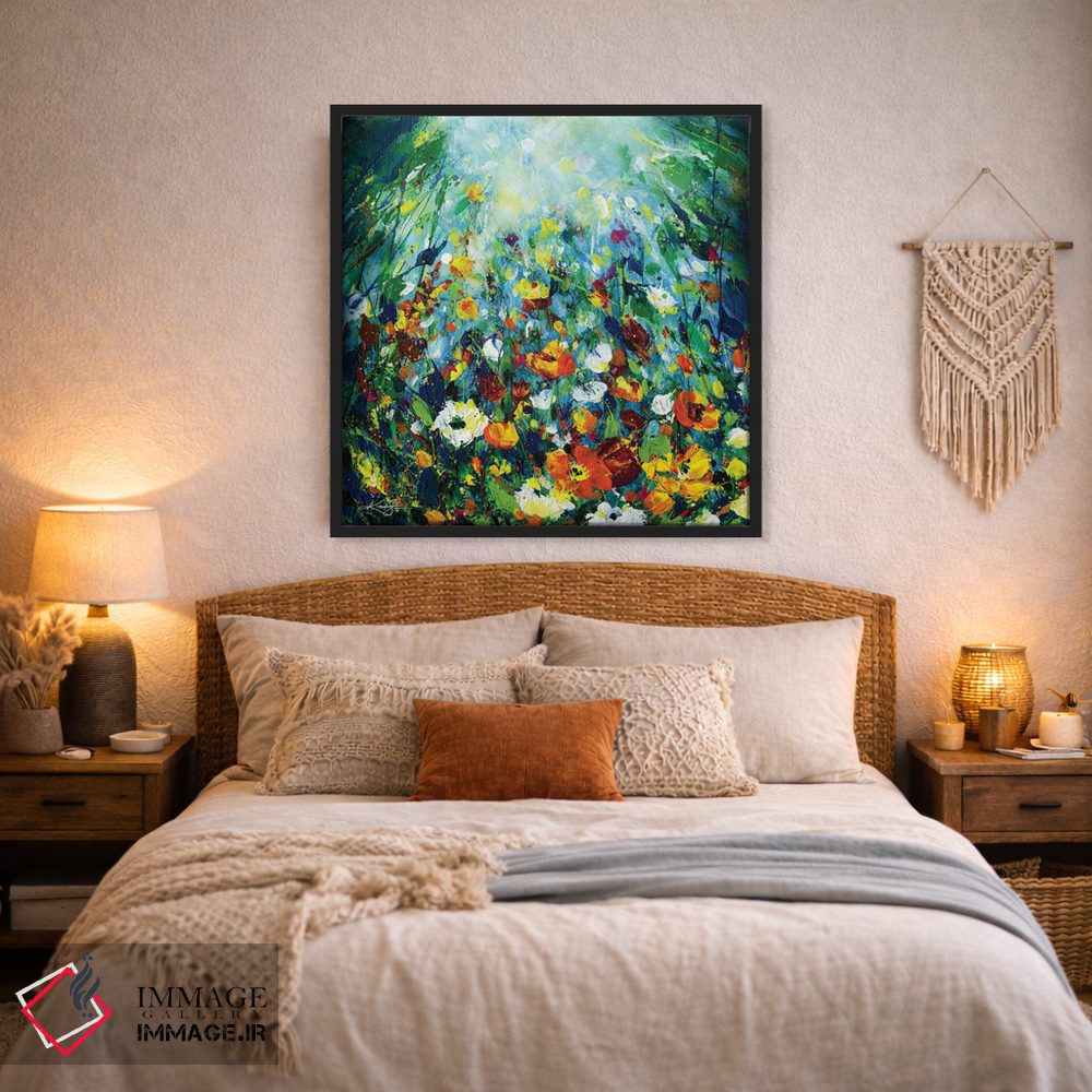 تابلو انتزاعی در باغ افسون شده I اثر کتی مورتون استنیون - D3B