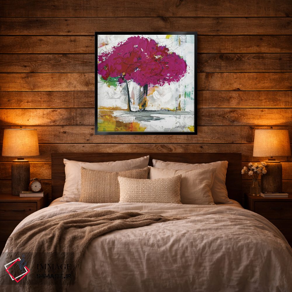 تابلو انتزاعی دسته گل XIX-II اثر کتی مورتون استنیون - D2B