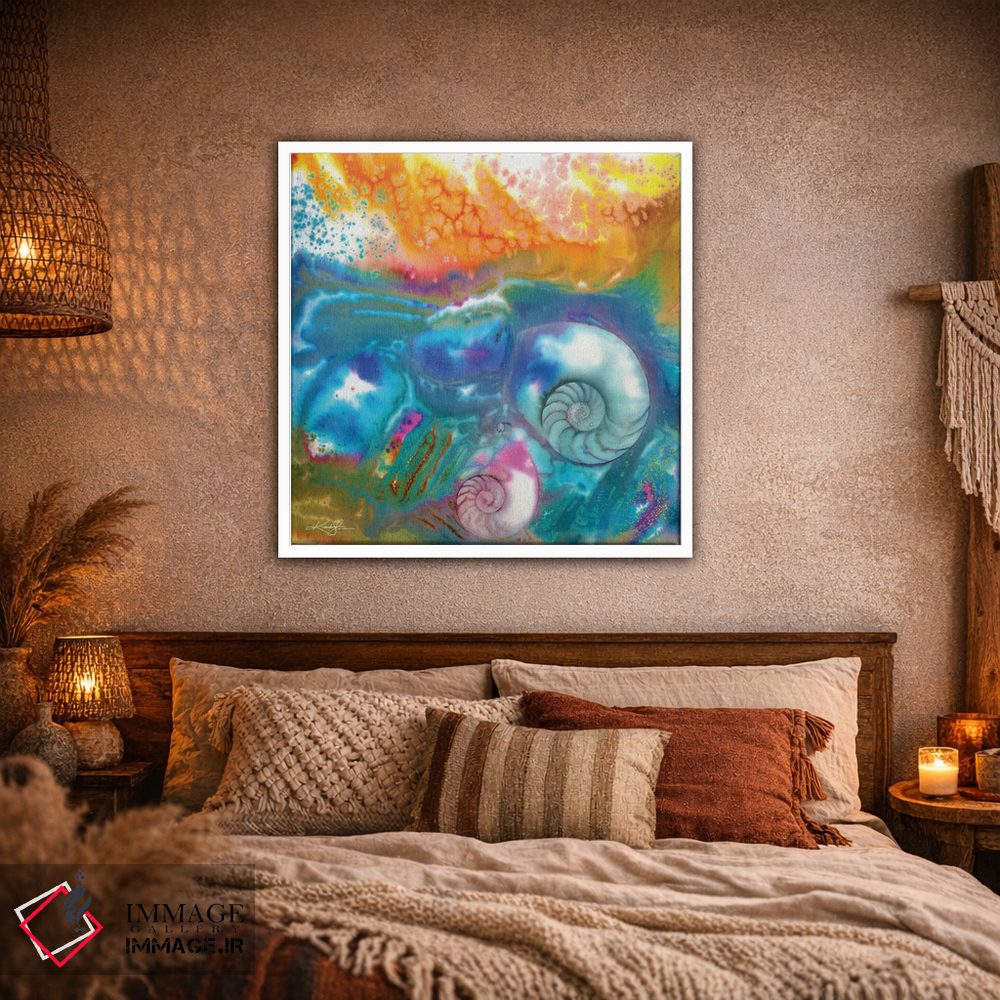 تابلو انتزاعی گوهرهای دریا چهارم اثر کتی مورتون استنیون - D1W