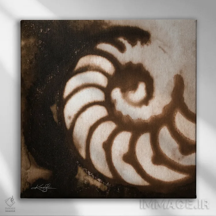 تابلو دکوراتیو گوهرهای دریا اول-چهارم اثر کتی مورتون استنیون - نمای روبهرو روی دیوار