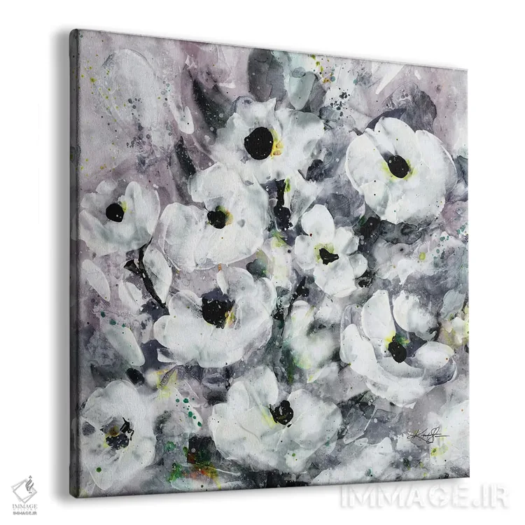 تابلو انتزاعی آرزوهای شکوفا دهم-دوم اثر کتی مورتون استنیون - نمای پرسپکتیو محصول