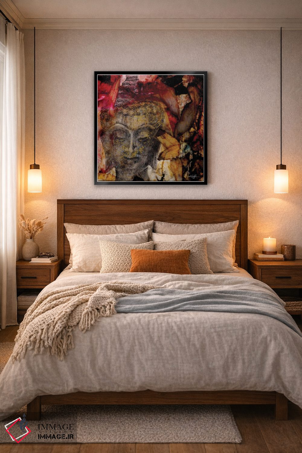 تابلو دکوراتیو عشق بودا I اثر کتی مورتون استنیون - D6B