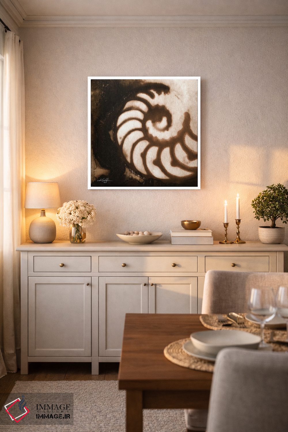 تابلو دکوراتیو گوهرهای دریا اول-چهارم اثر کتی مورتون استنیون - D5W