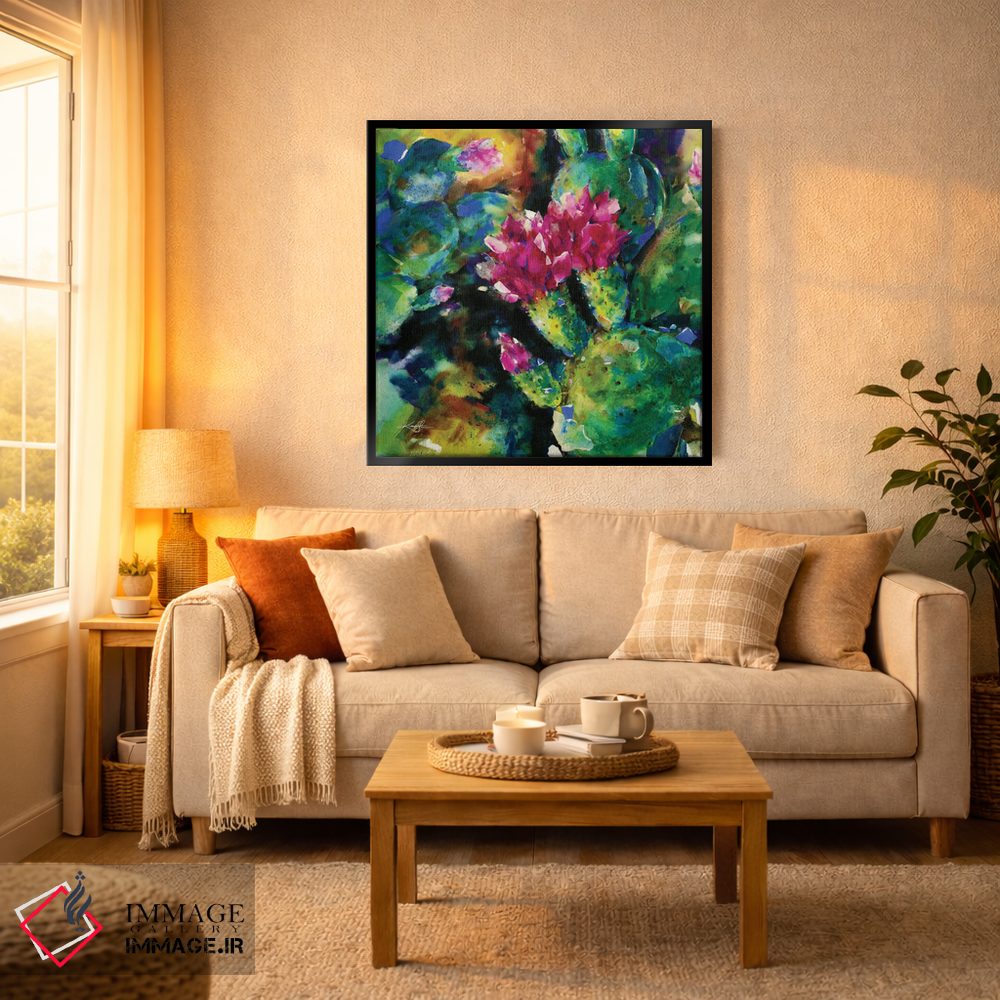 تابلو دکوراتیو شکوفه های بیابان اثر کتی مورتون استنیون - D4B