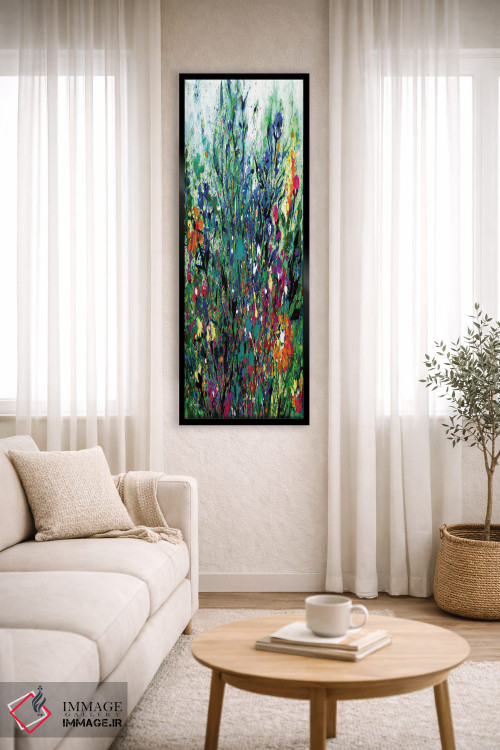 تابلو انتزاعی رویای گل ها دوم اثر کتی مورتون استنیون - D3B