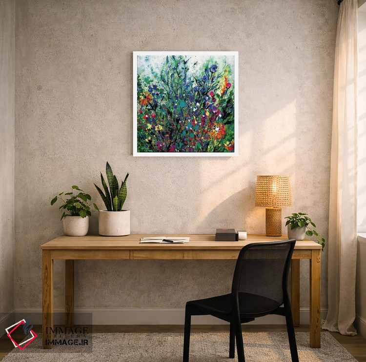 تابلو انتزاعی رویای گل ها دوم اثر کتی مورتون استنیون - D4W