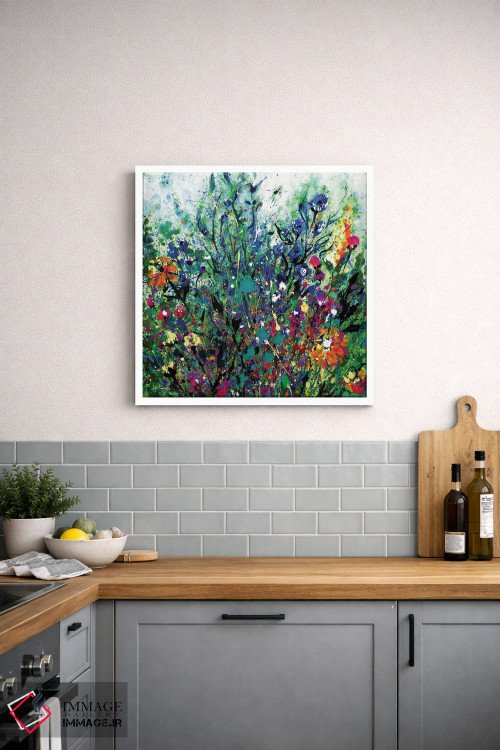تابلو انتزاعی رویای گل ها دوم اثر کتی مورتون استنیون - D2W