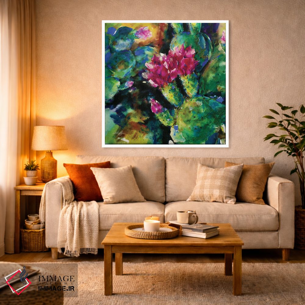 تابلو دکوراتیو شکوفه های بیابان اثر کتی مورتون استنیون - D3W