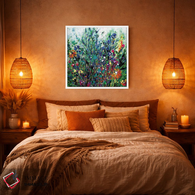 تابلو انتزاعی رویای گل ها دوم اثر کتی مورتون استنیون - D5W