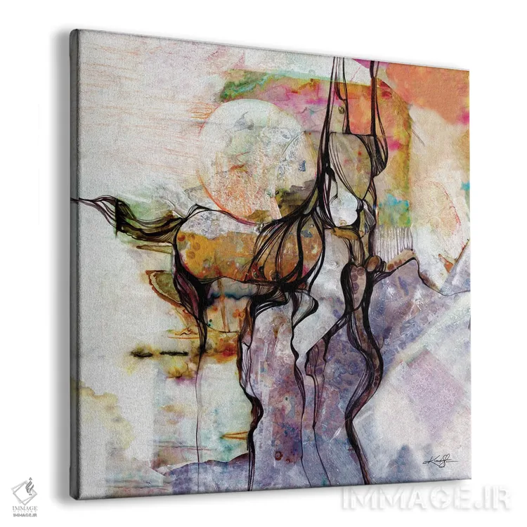 تابلو انتزاعی روح اسب اثر کتی مورتون استنیون - نمای پرسپکتیو محصول