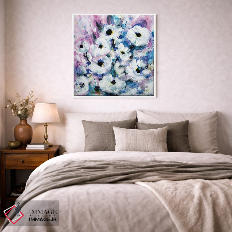تابلو انتزاعی آرزوهای شکوفا دهم اثر کتی مورتون استنیون - D2W