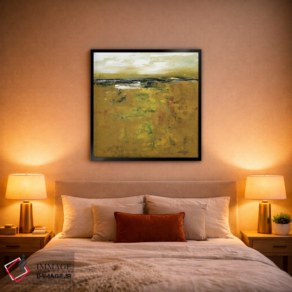 تابلو انتزاعی سرزمین جوهره اثر کتی مورتون استنیون - D1B