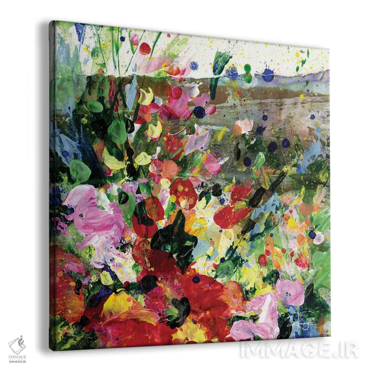 تابلو انتزاعی رویاهای مرتع XV اثر کتی مورتون استنیون - نمای پرسپکتیو محصول