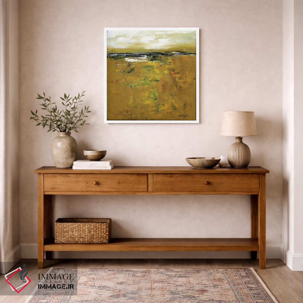 تابلو انتزاعی سرزمین جوهره اثر کتی مورتون استنیون - D4W