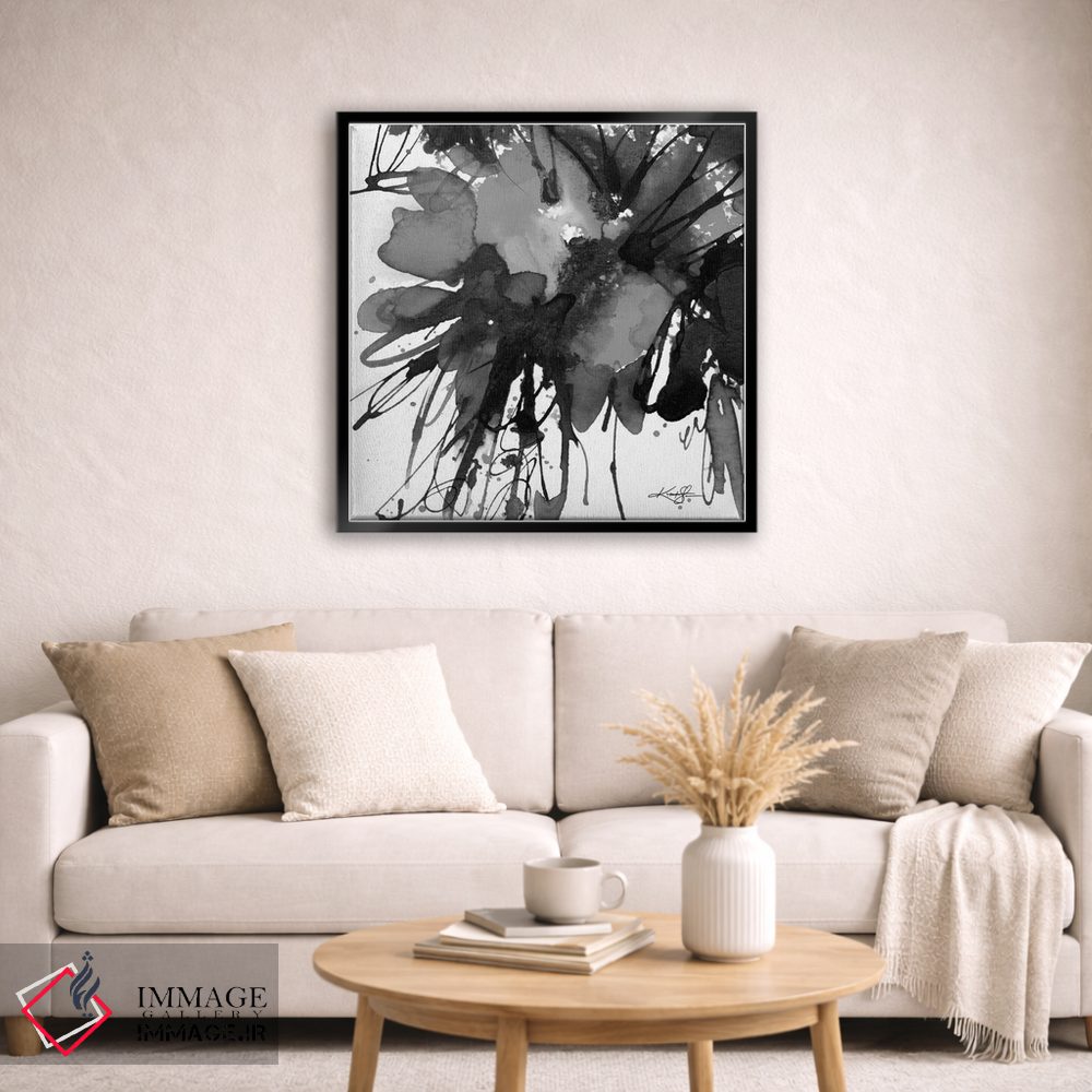 تابلو انتزاعی گل های انتزاعی LXXIX-II اثر کتی مورتون استنیون - D4B