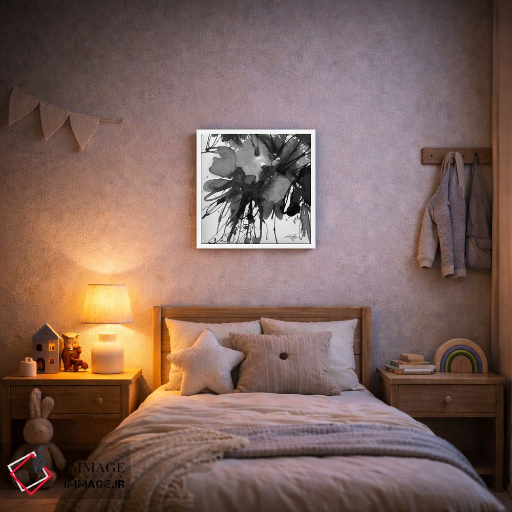 تابلو انتزاعی گل های انتزاعی LXXIX-II اثر کتی مورتون استنیون - D5W