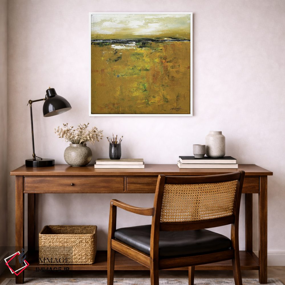 تابلو انتزاعی سرزمین جوهره اثر کتی مورتون استنیون - D5W