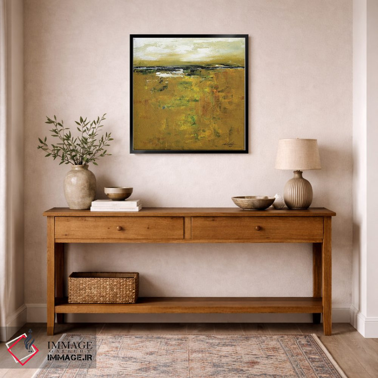 تابلو انتزاعی سرزمین جوهره اثر کتی مورتون استنیون - D6B