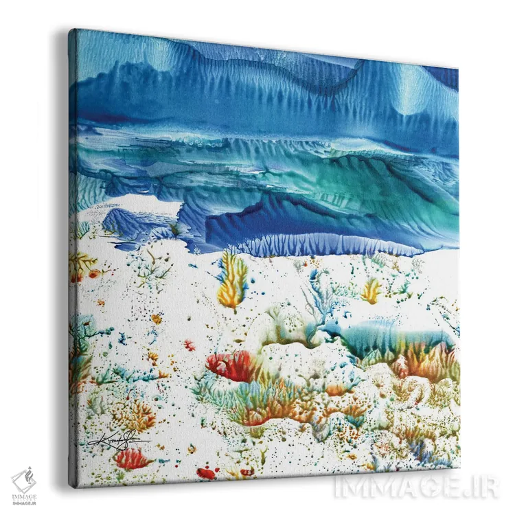 تابلو انتزاعی برخوردهای رویایی XV اثر کتی مورتون استنیون - نمای پرسپکتیو محصول