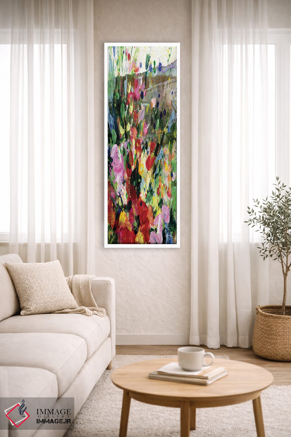 تابلو انتزاعی رویاهای مرتع XV اثر کتی مورتون استنیون - D3W