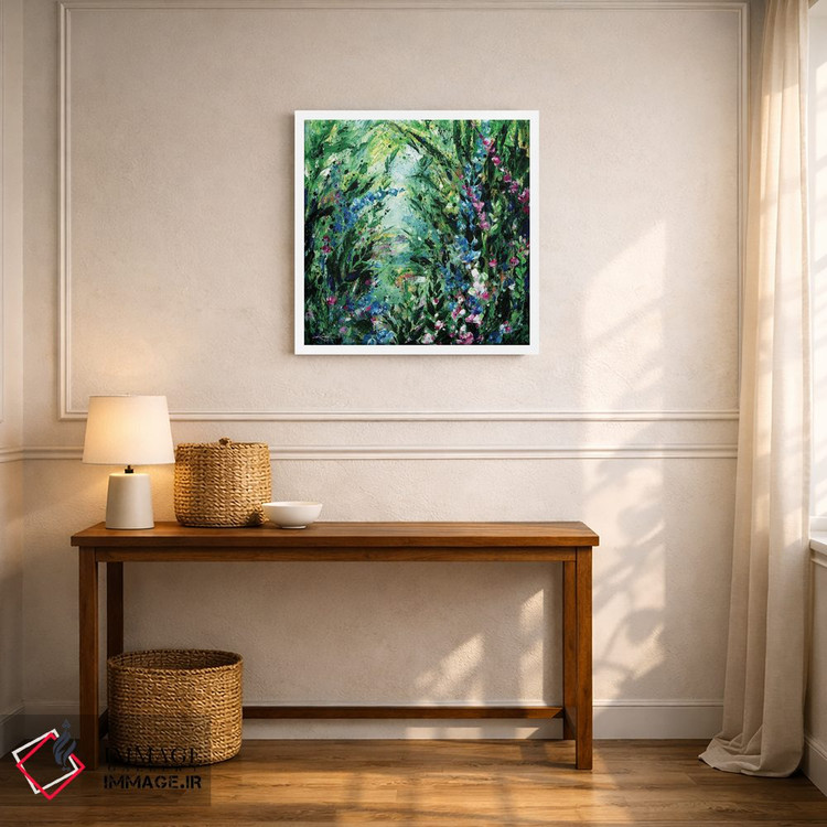 تابلو انتزاعی گم شده در باغ شگفتی اثر کتی مورتون استنیون - D5W