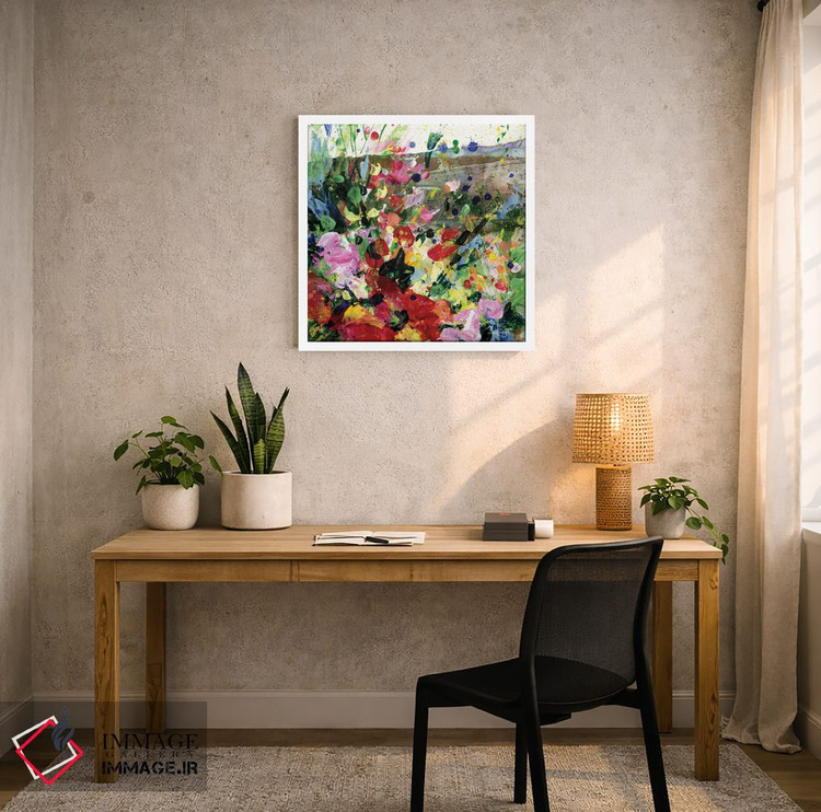 تابلو انتزاعی رویاهای مرتع XV اثر کتی مورتون استنیون - D6W