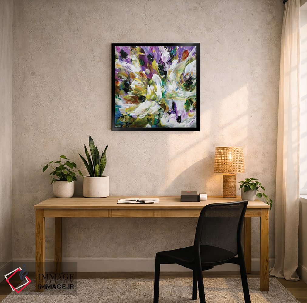 تابلو انتزاعی سقوط گل ها XXI اثر کتی مورتون استنیون - D6B