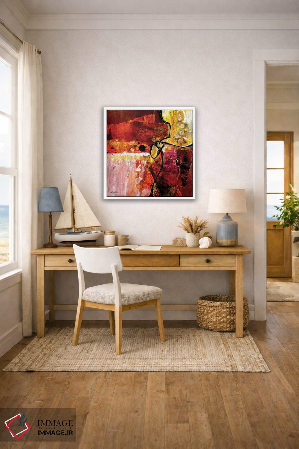 تابلو انتزاعی بیداری اسرارآمیز VI اثر کتی مورتون استنیون - D3W