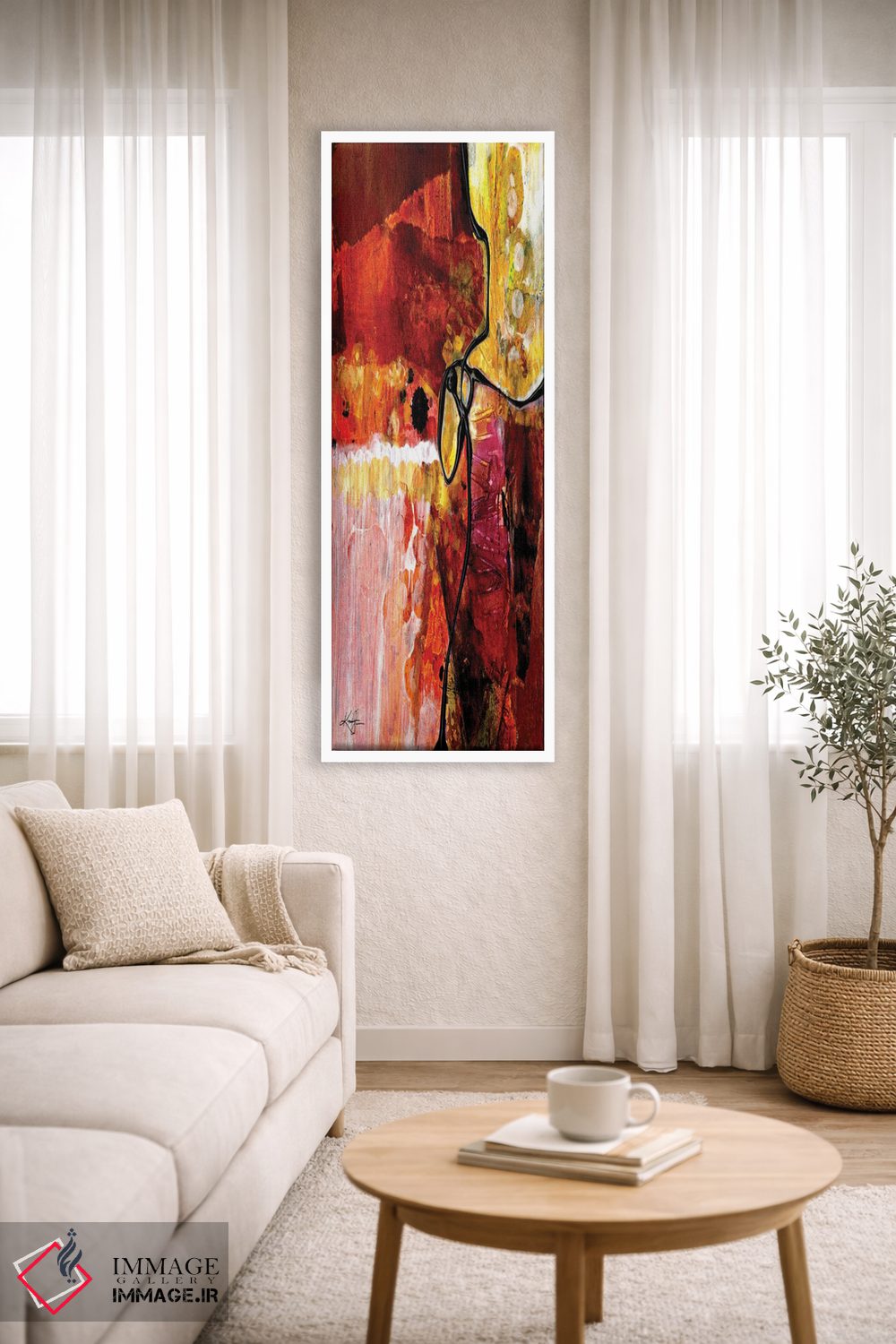 تابلو انتزاعی بیداری اسرارآمیز VI اثر کتی مورتون استنیون - D2W