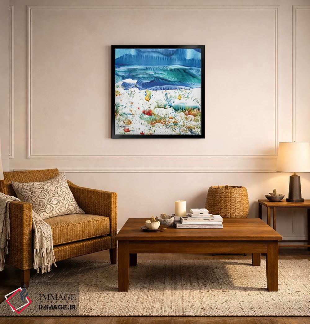 تابلو انتزاعی برخوردهای رویایی XV اثر کتی مورتون استنیون - D5B