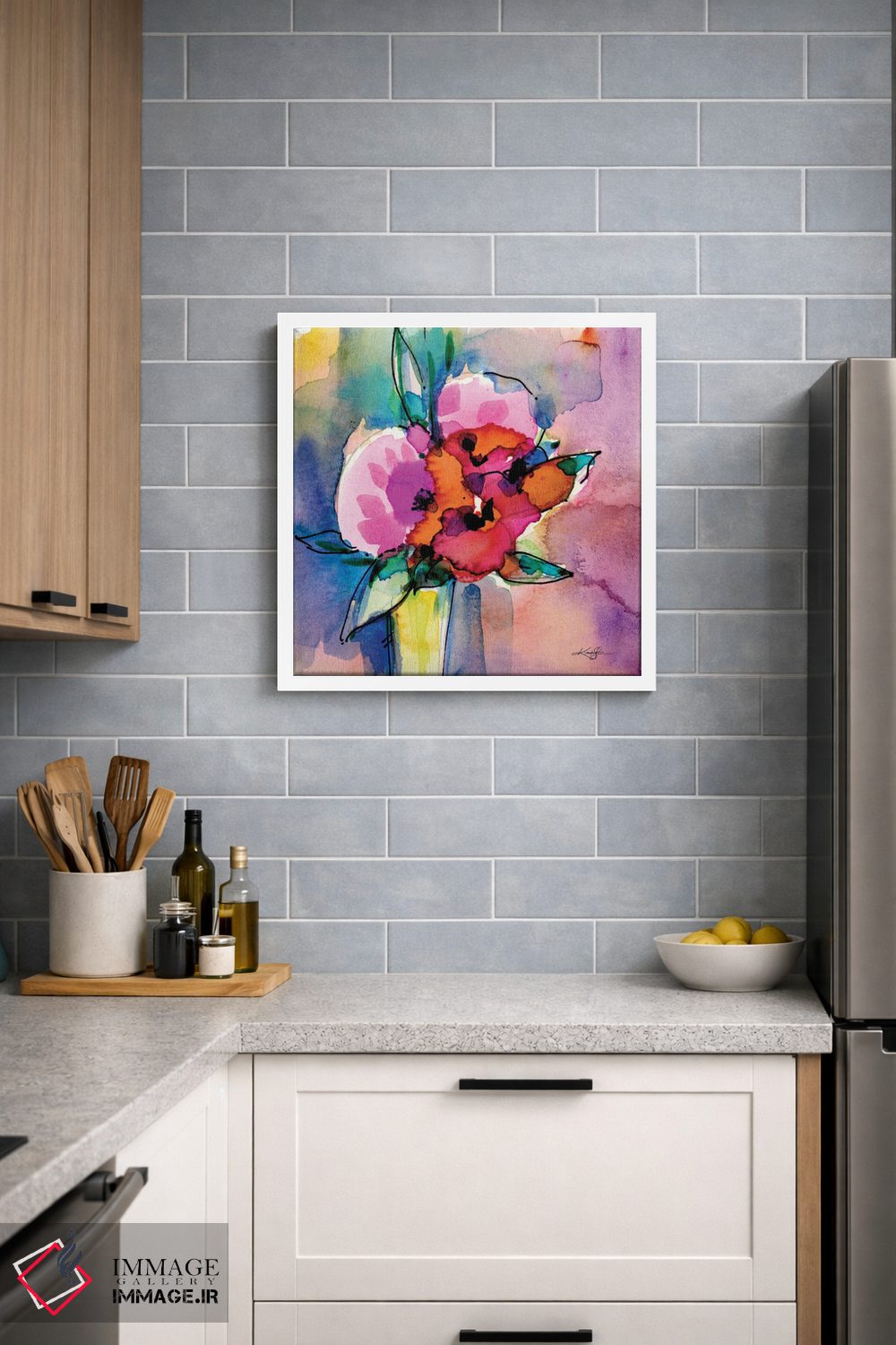 تابلو دکوراتیو گل ها XIII اثر کتی مورتون استنیون - D4W