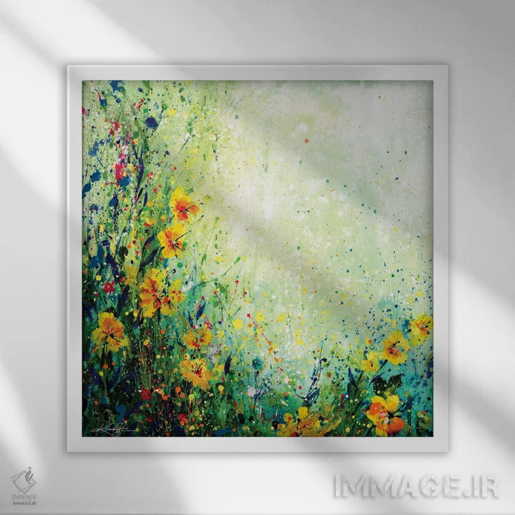 تابلو دکوراتیو مرتع اسرارآمیز II اثر کتی مورتون استنیون - نمای قابدار سفید