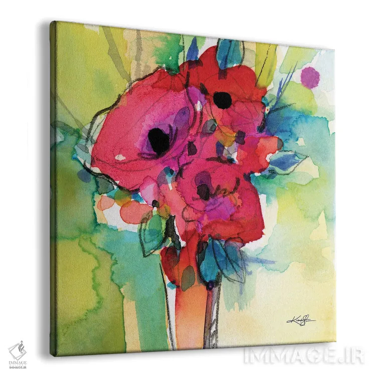 تابلو دکوراتیو گل ها XLIV اثر کتی مورتون استنیون - نمای پرسپکتیو محصول